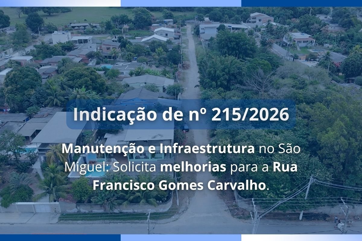 Rua Francisco Gomes Carvalho em São Miguel
